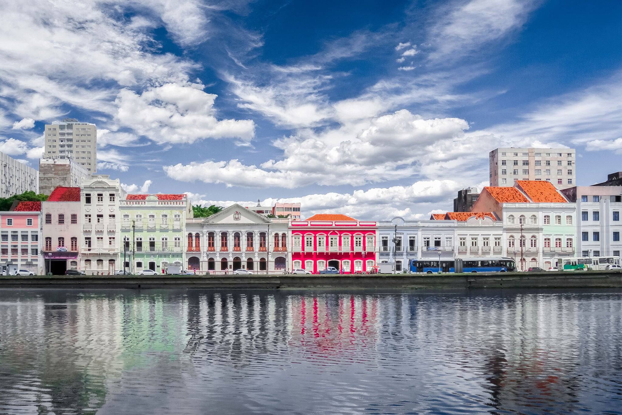 The beautiful city of Recife with its historic buildings, located in the state of Pernambuco - Brazil