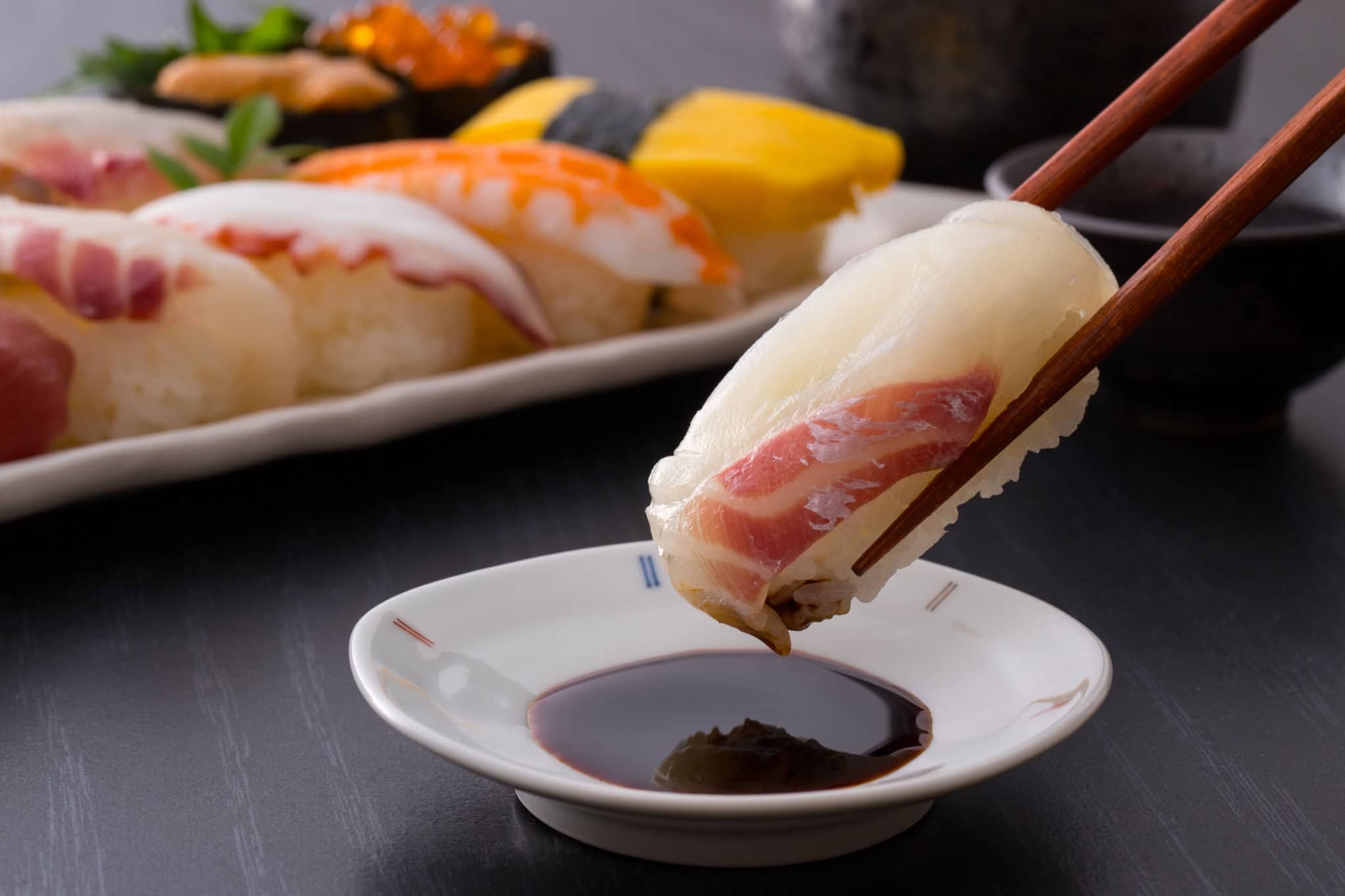 Japanese Sushi - Sea bream's grip
