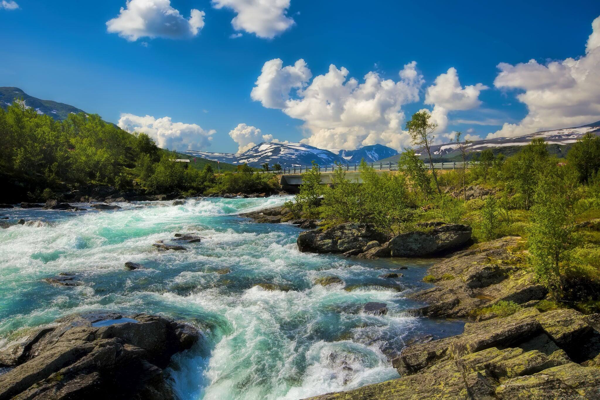 View of the beautiful nature of Stryn, Norway