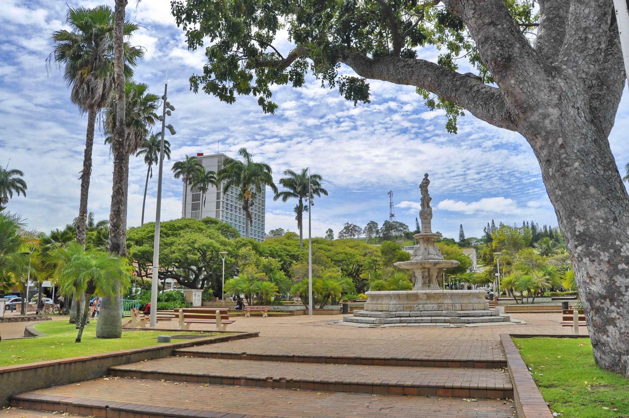 Coconut Palm Square in Noumea, New Caledonia