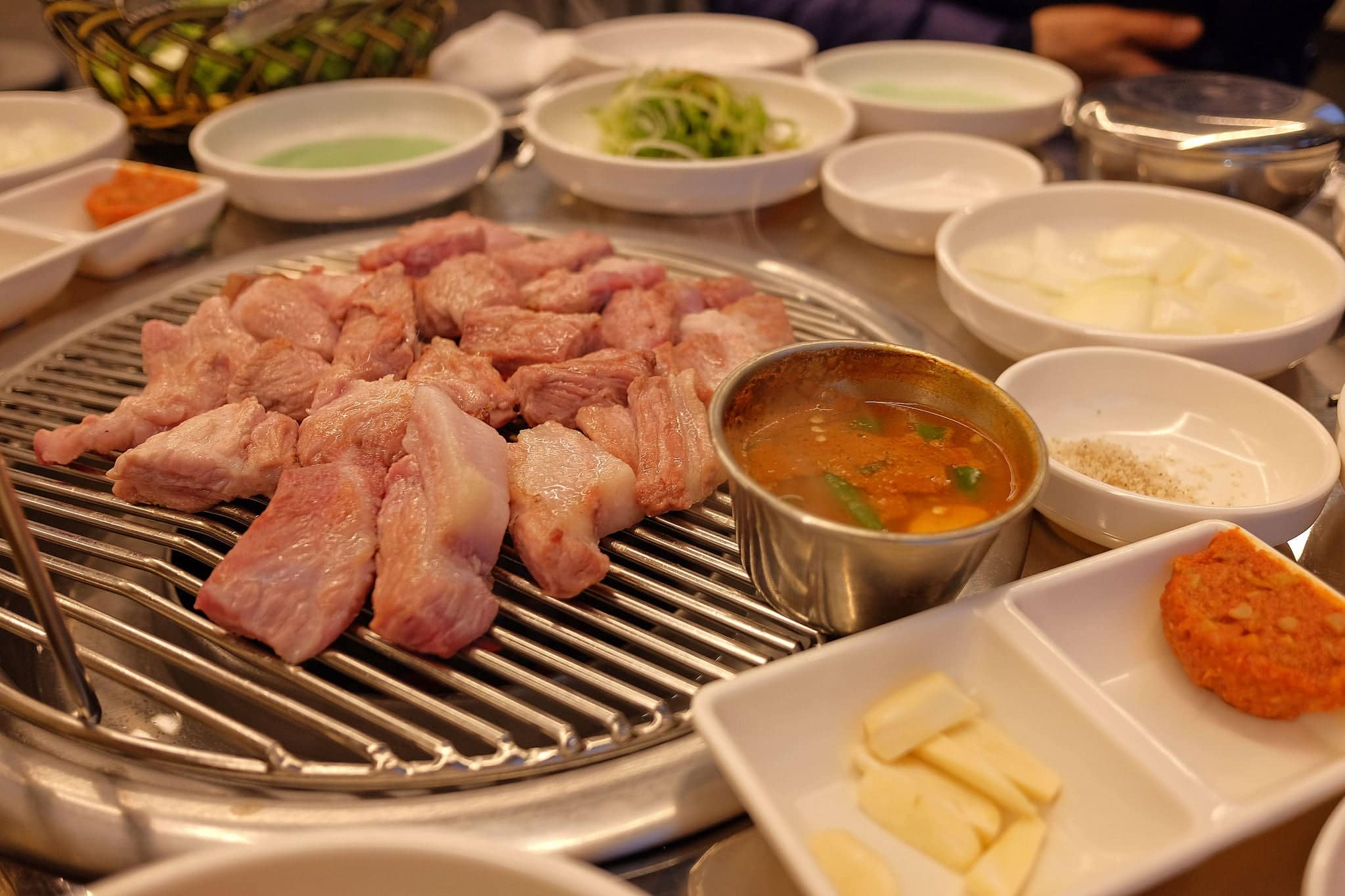 Jeju Black Pork,Grilled Pork Belly(Samgyeopsal),Pork Neck (moksal