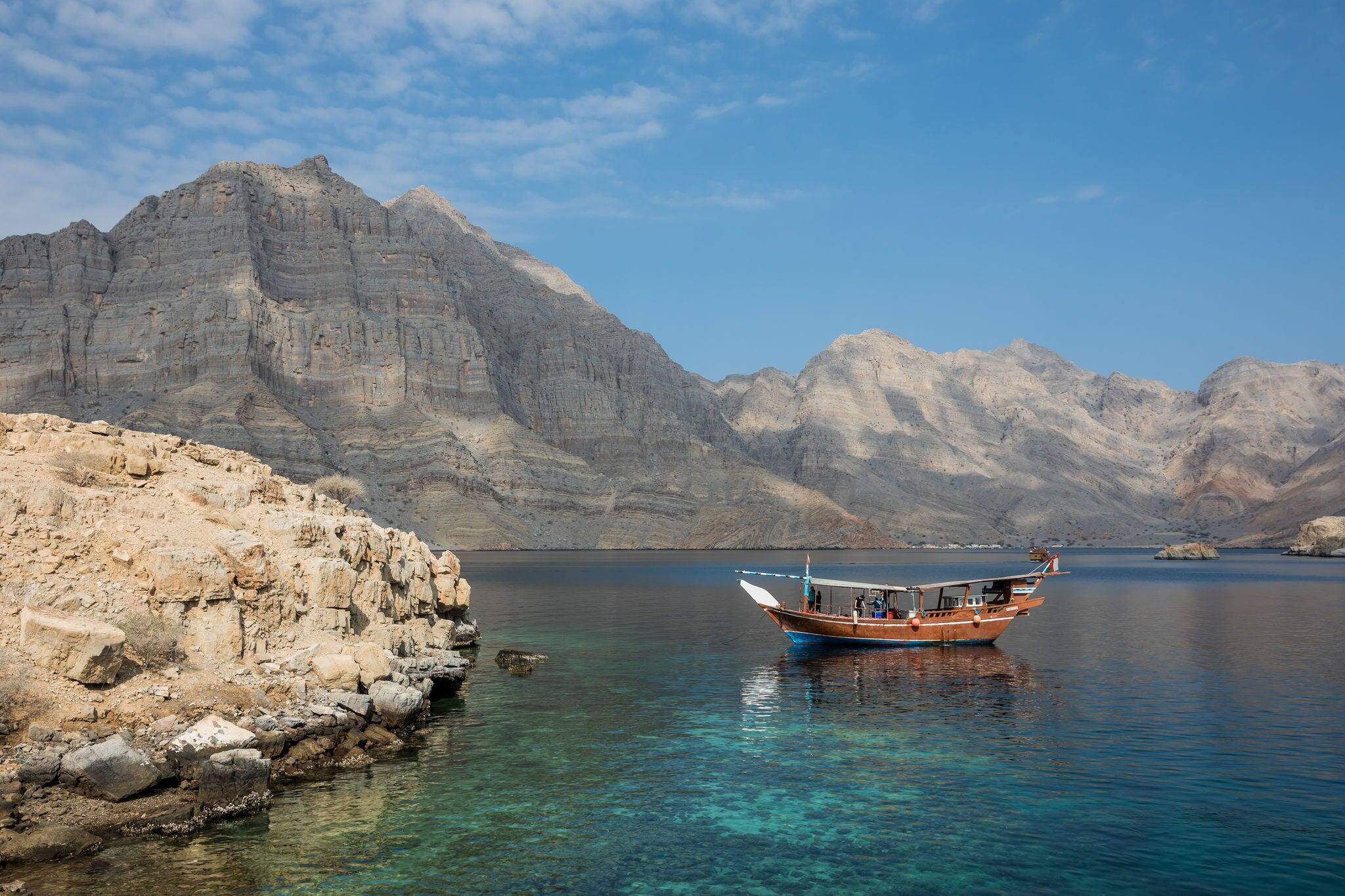 Fjords near Khasab, Musandam, Oman