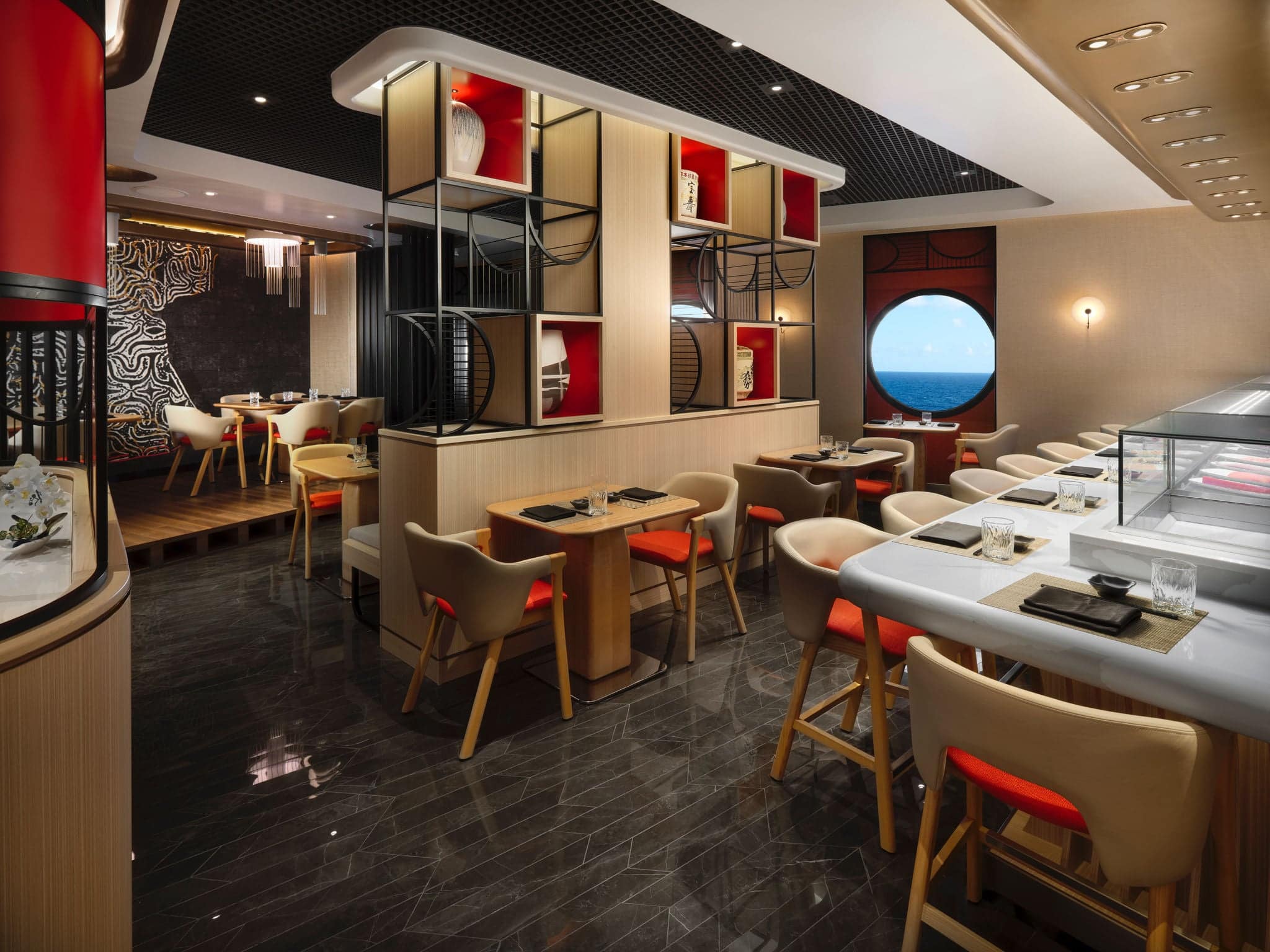 NCL Viva Dining Nama Sushi Shushimi Seating