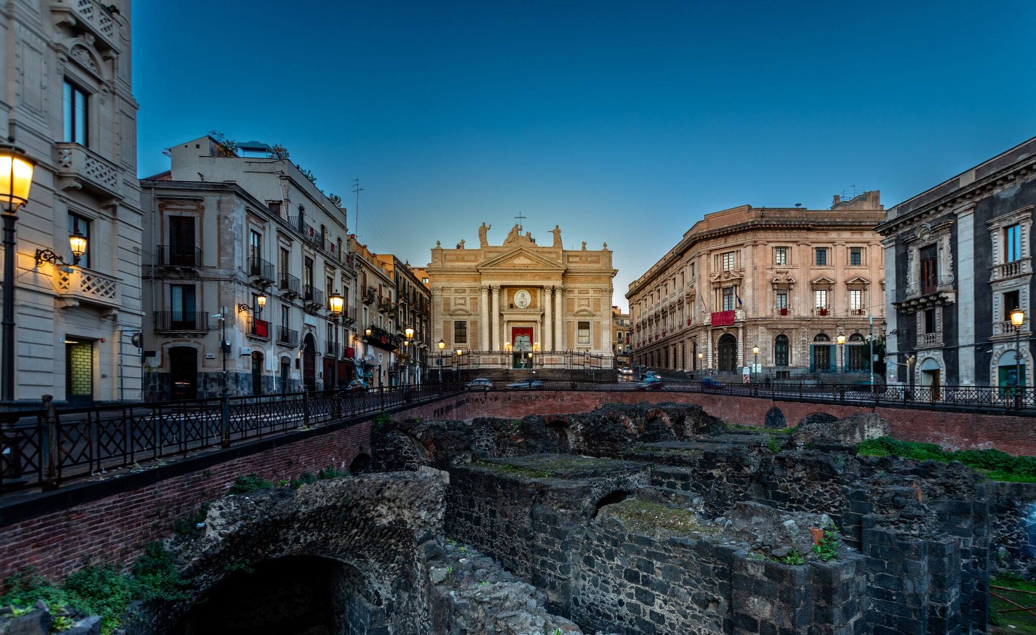 Early morning in Catania, Italy