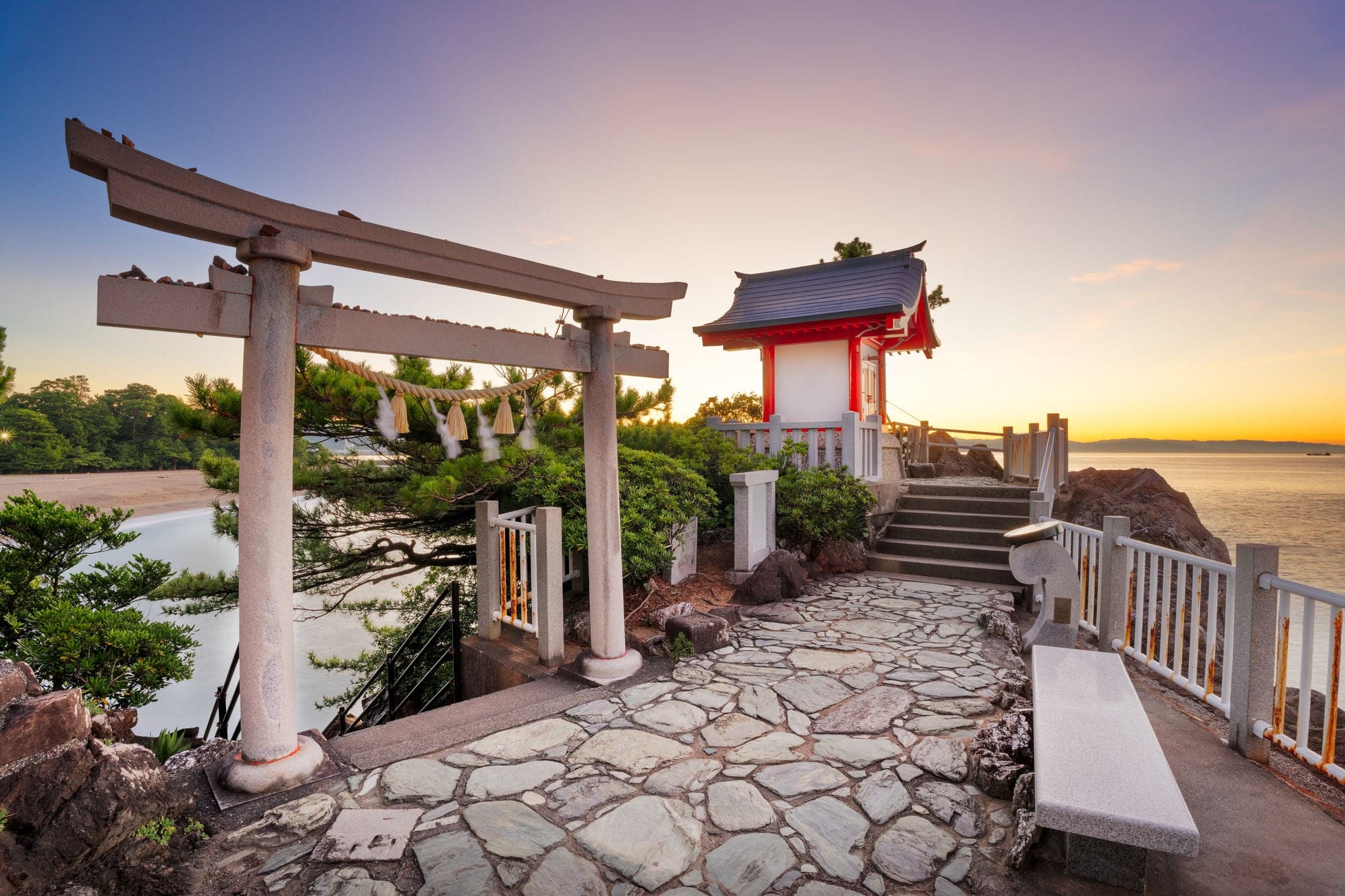 Kochi, Japan at Watatsumi Shrine (Dragon King Palace) in the morning.