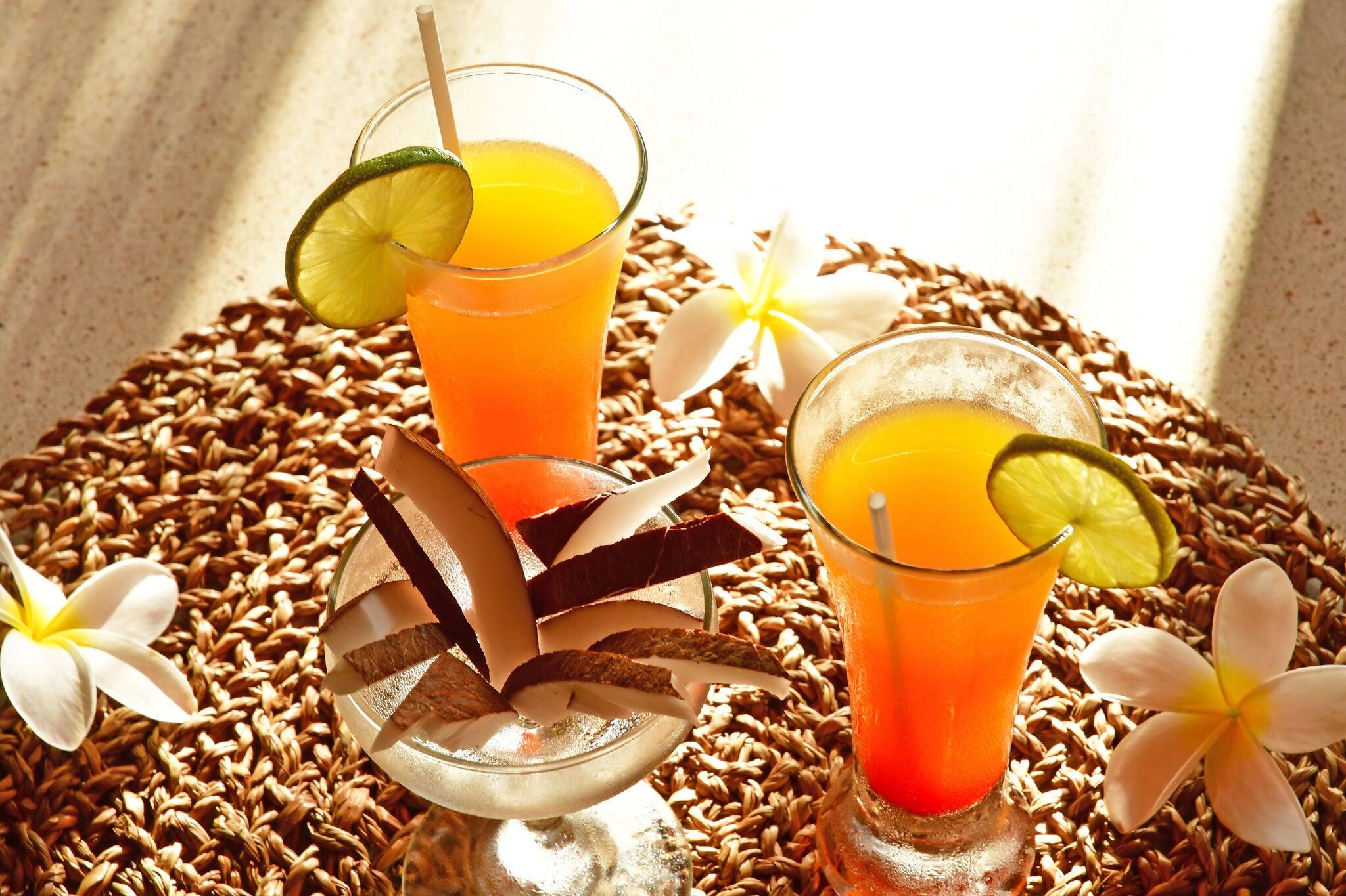 Punta Cana, Dominican Republic - may 28 2017 : rum cocktail in a tourism hotel