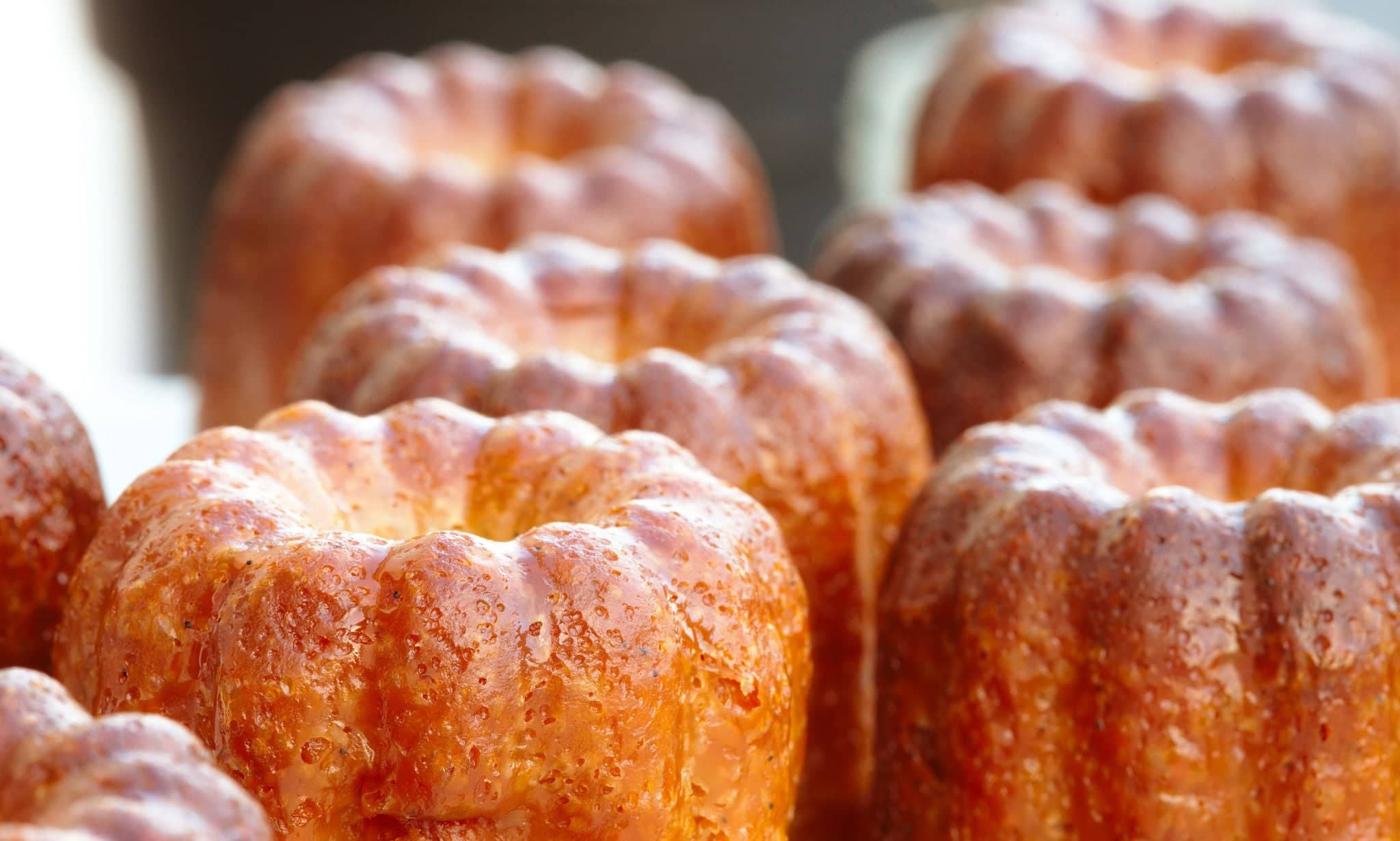 Canelés french traditional dessert from Bordeaux.