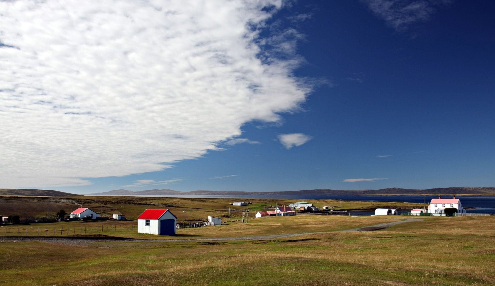 Rural scene on the Falkland Islands