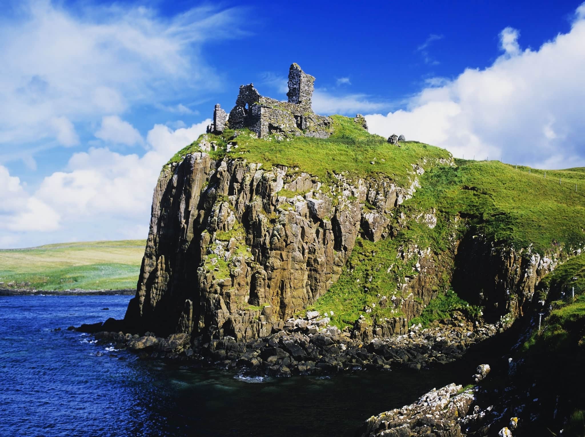 duntulm castle on the isle of skye in Scotland, Great Britain UK