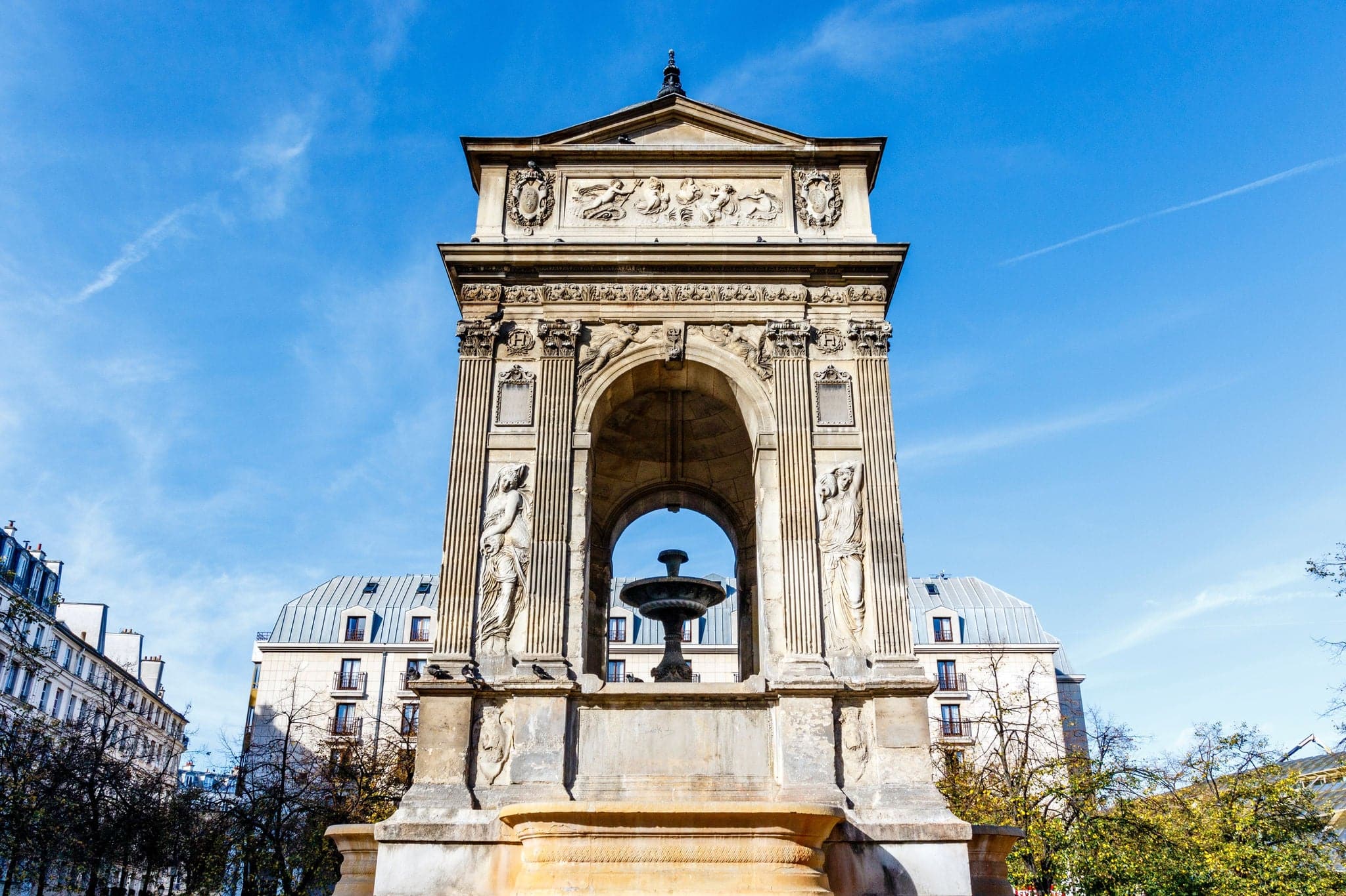 Fontaine des Innocents, parque de la ciudad de La Rochelle.