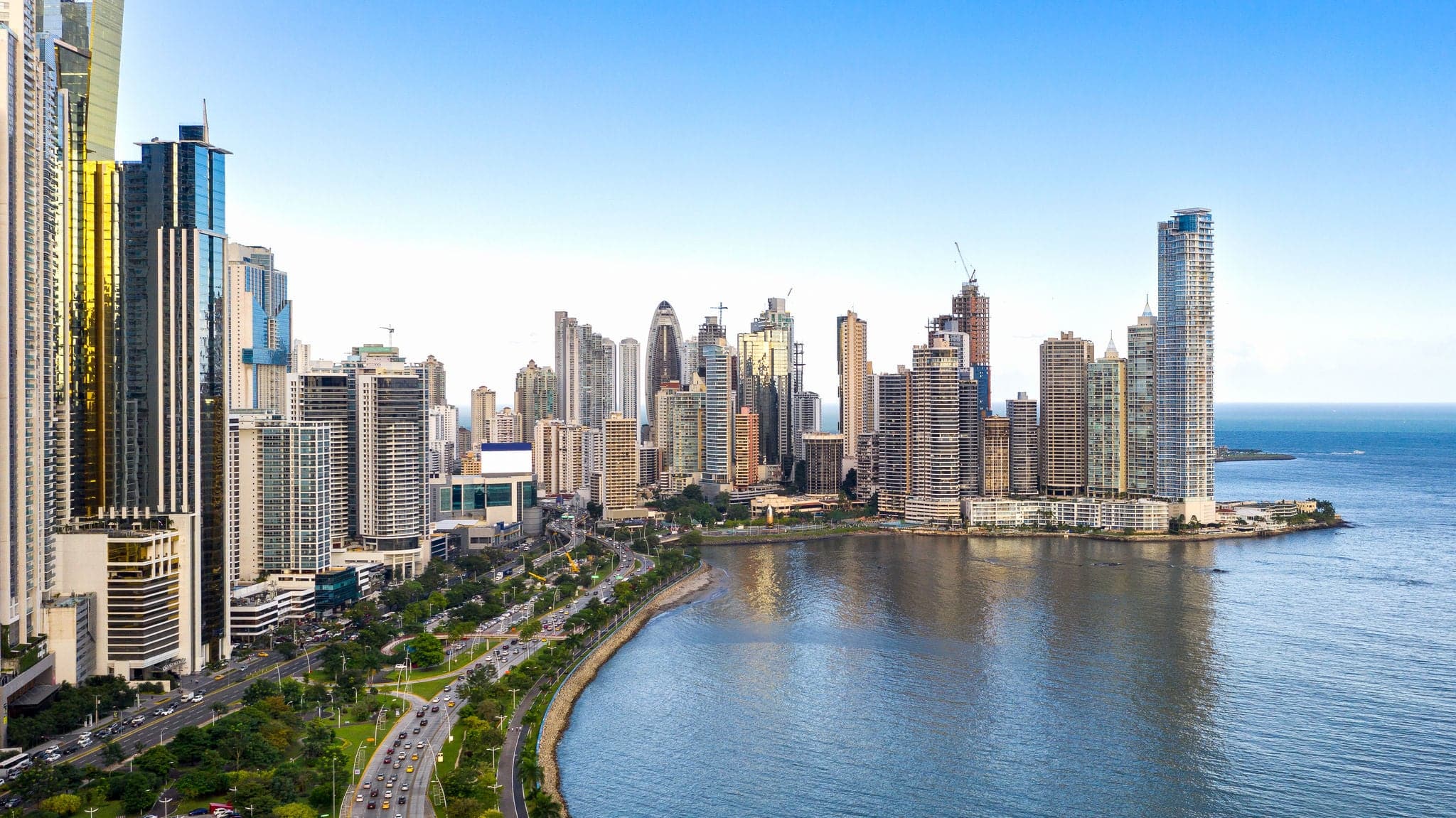 Panama City, Panama Panorama Aerial