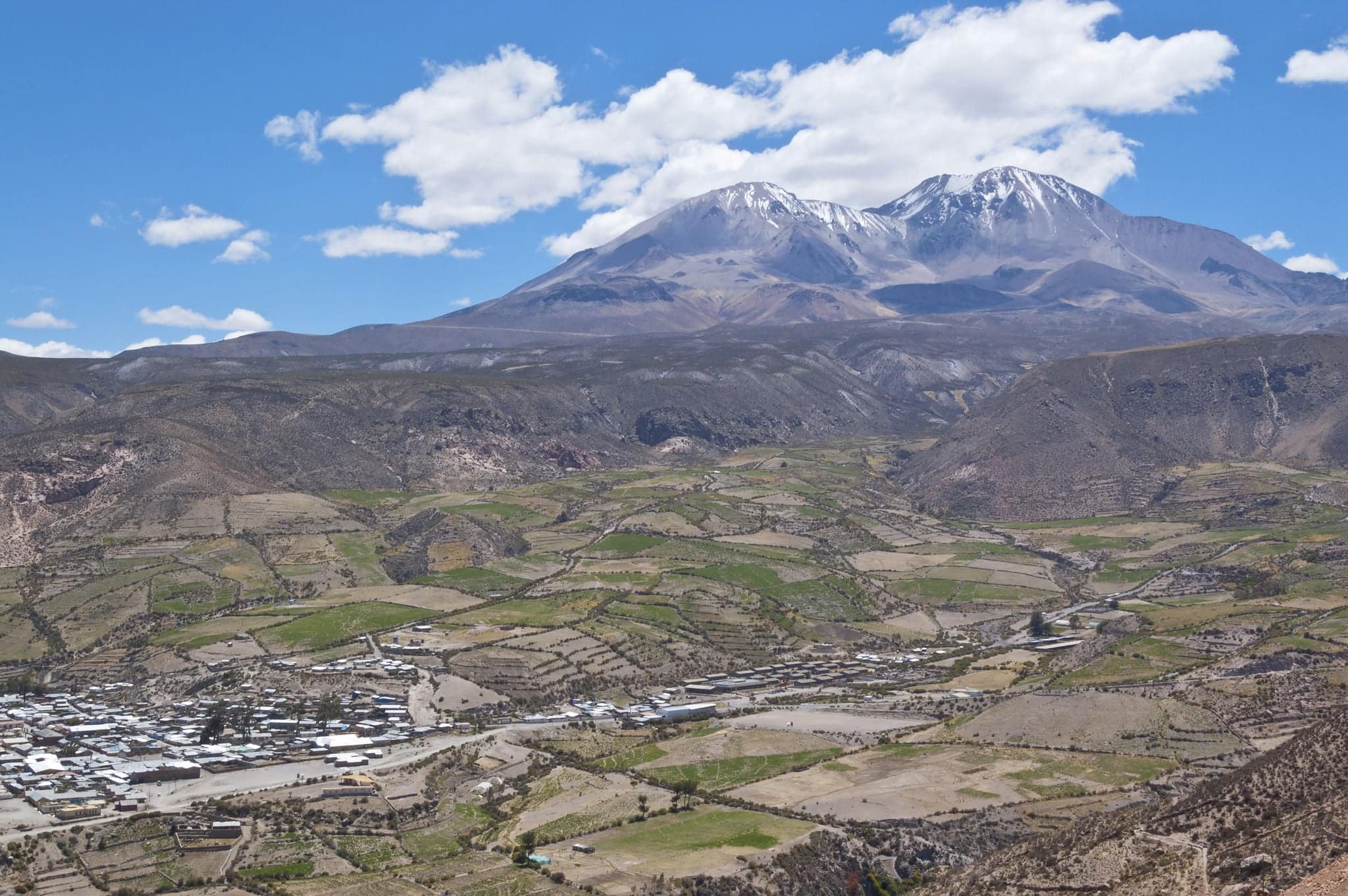 Views of Putre. It is a Chilean town in the altiplano at an altitude of 3,500 m (11,438 ft)