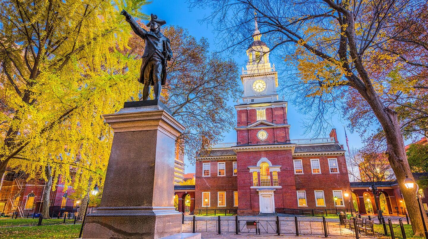 Independence Hall in Philadelphia, Pennsylvania, USA.