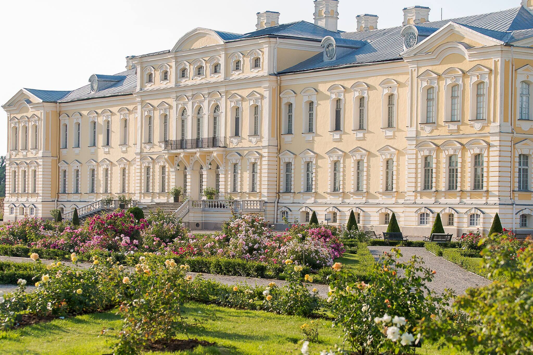 Rundale's palace in Latvia in Baroque style