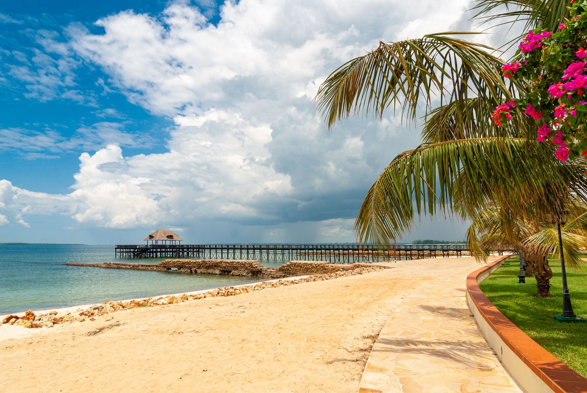 Beachfront Dar es Sallam.  Tanzania has top class beach resorts