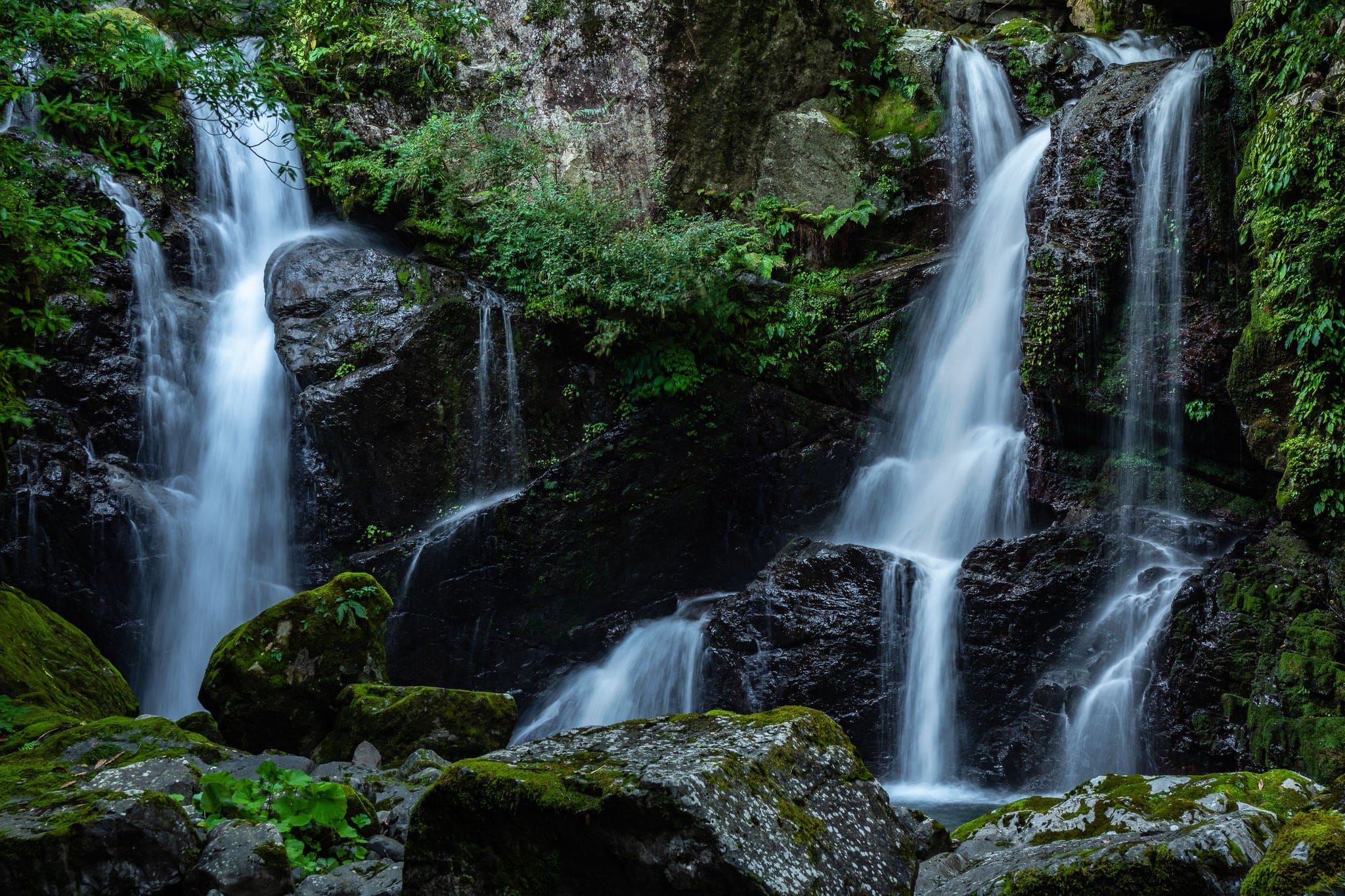 The Landscape of Waterfall in The Forest in Tokushima Prefecture in Japan, Natural Image