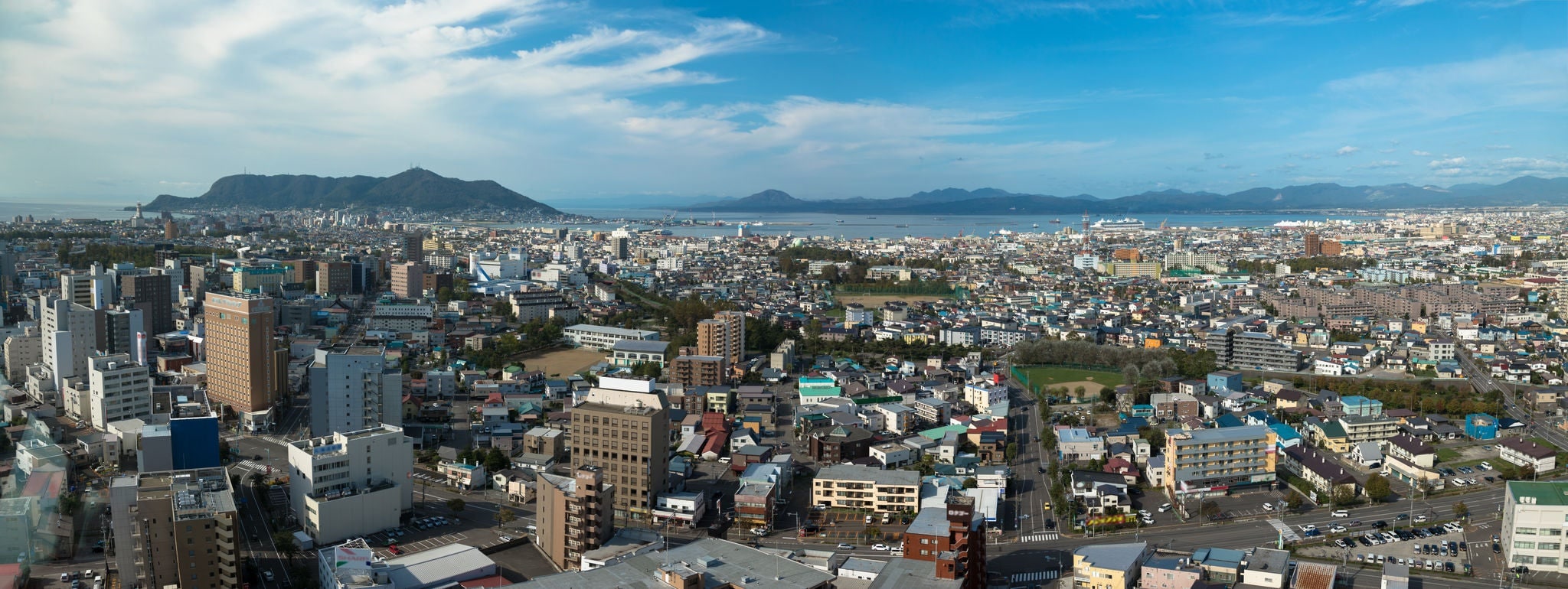 View of Hakodate from Goryokaku Tower, Hakodate, Japan