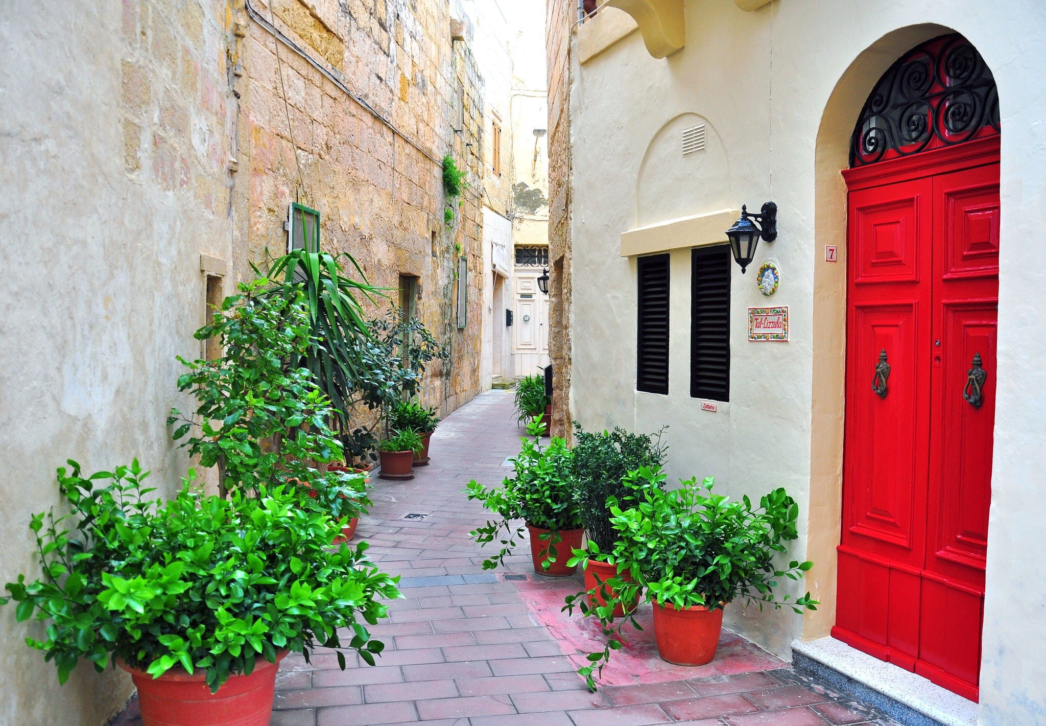 Exploring the Charming European Street and its Hidden Courtyard: A Journey Through Cobblestone Pathways Lined with Quaint Doors, and Vibrant Blooms, Leading to a Secret Courtyard