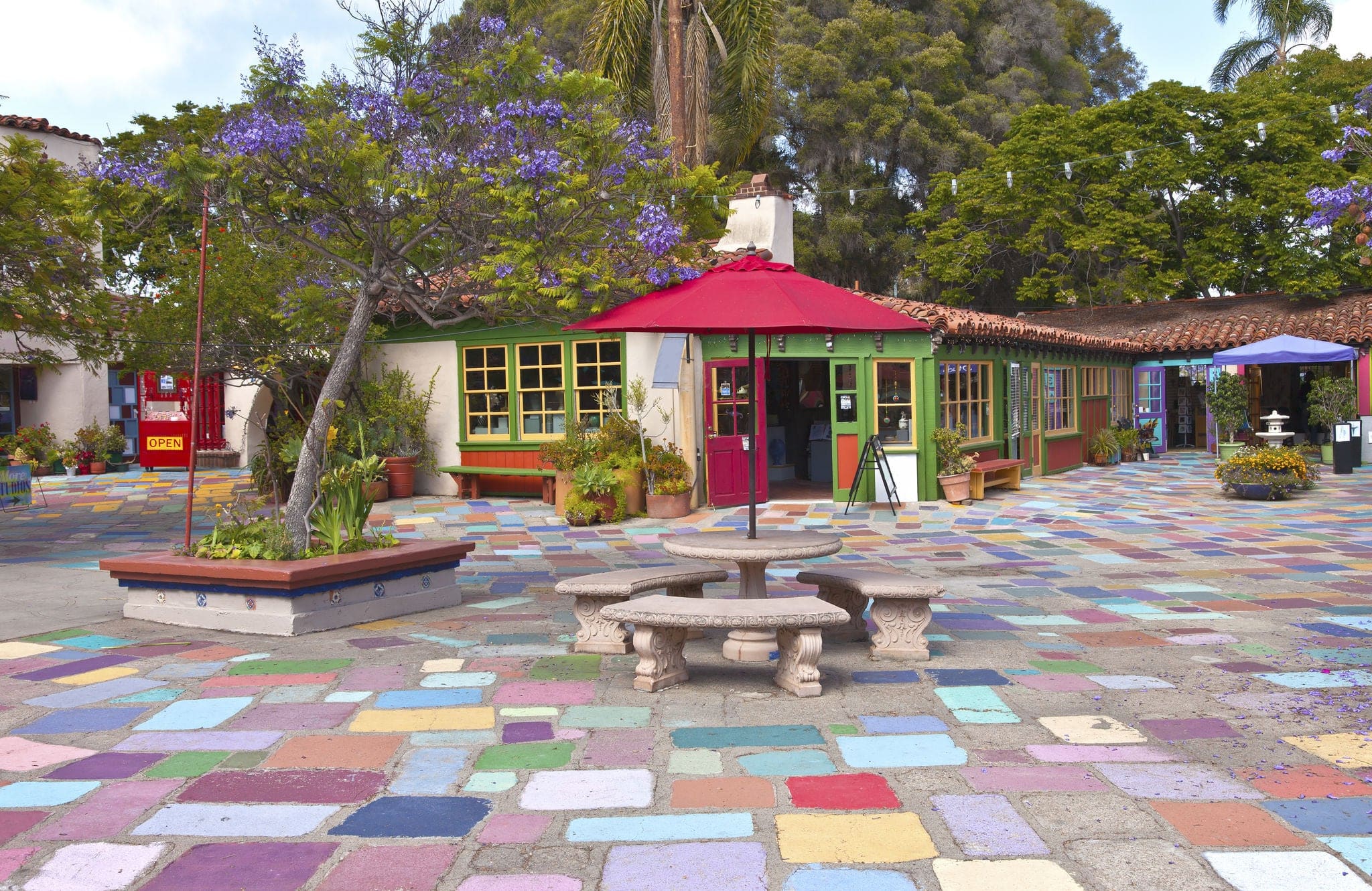Spanish Village stuidios and exhibits Balboa Park San Diego California.