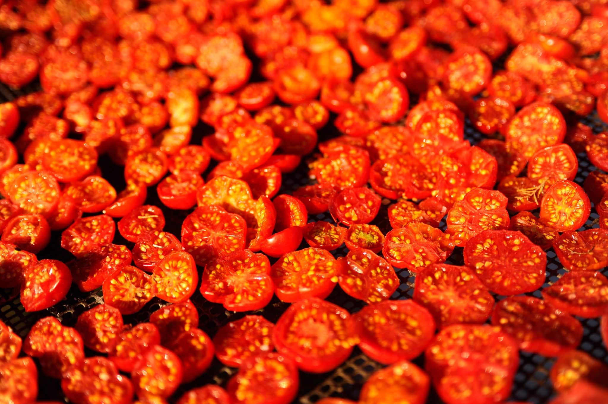 Sun dried Santorini cherry tomatoes.