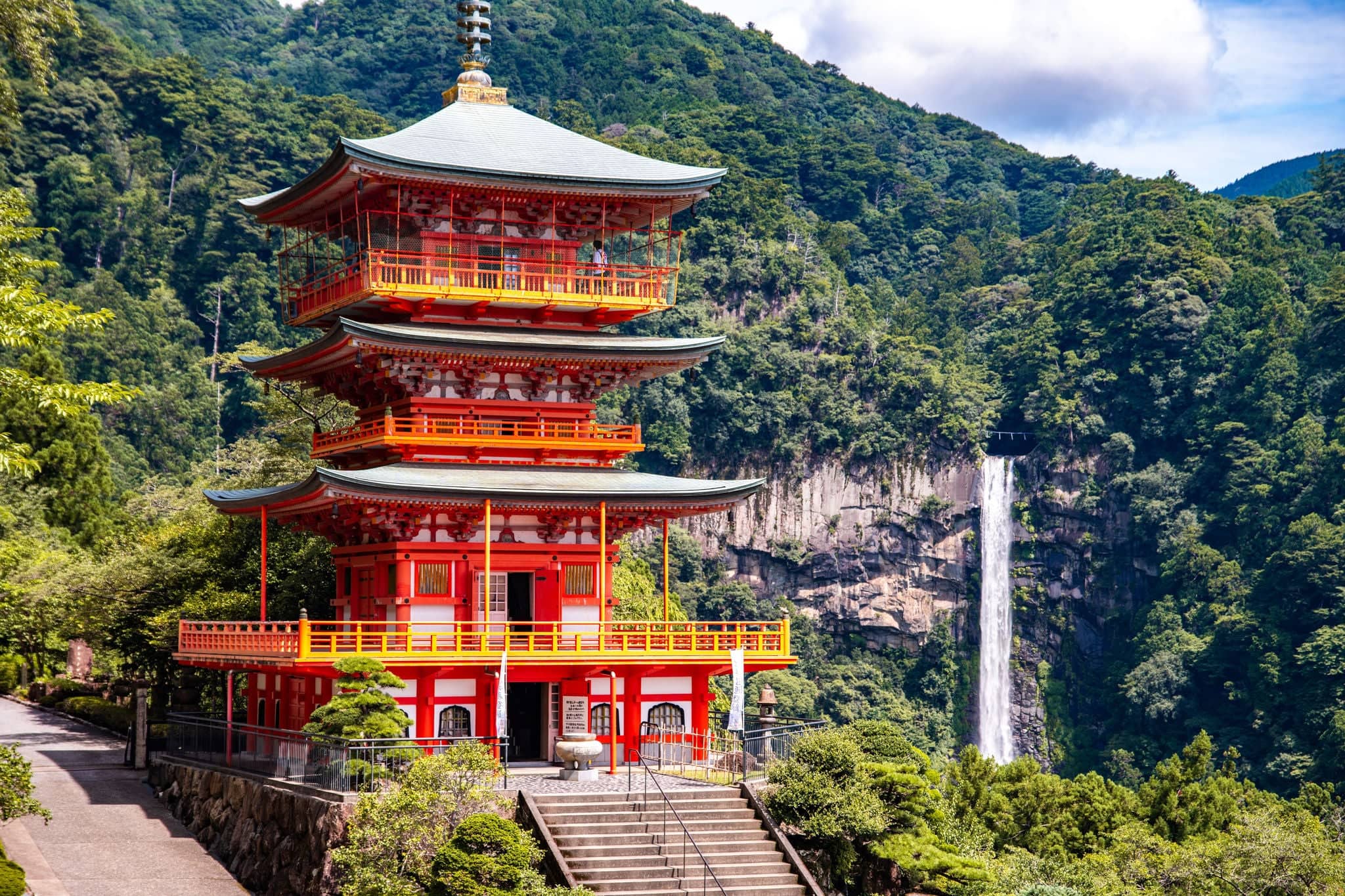Seiganto-ji temple near Nachi Falls in Wakayama, Japan