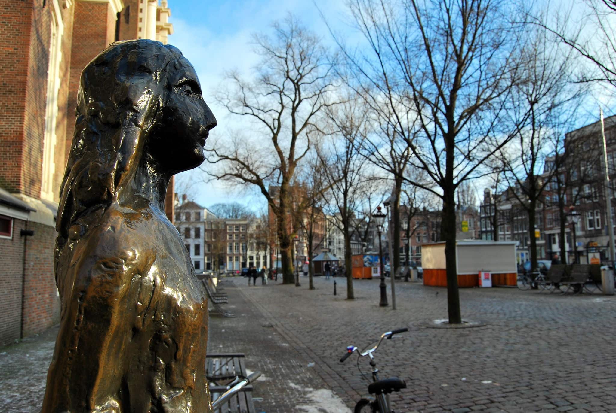 Anne Frank Statue, Amsterdam, The Netherlands, Holland