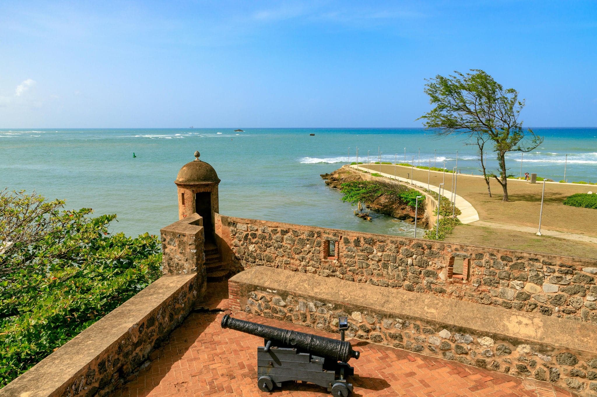 View from Fortaleza San Felipe over the sea, Puerto Plata, Dominican Republic
