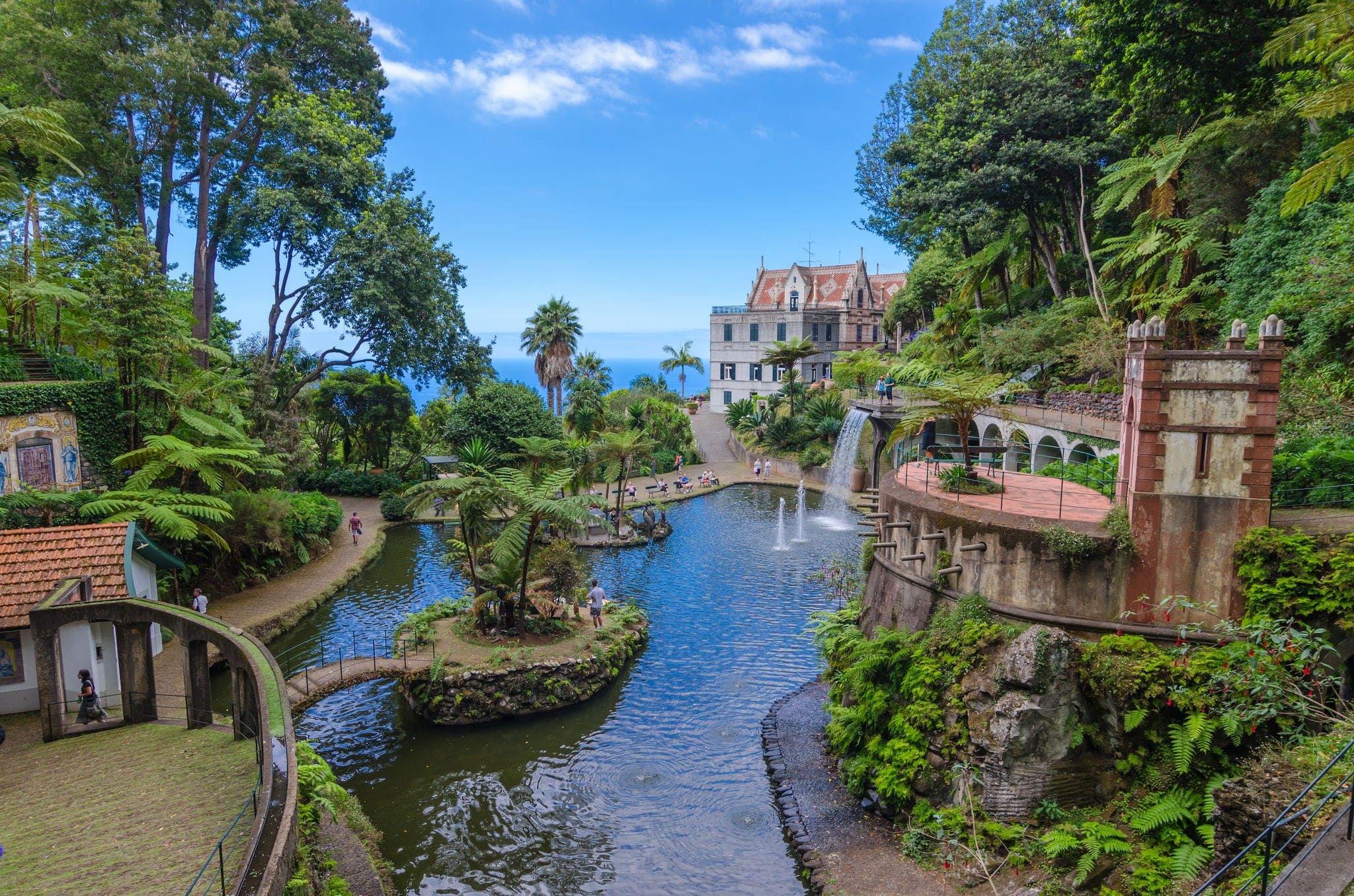 Monte Palace Tropican Garden. Funchal, Madeira island, Portugal.