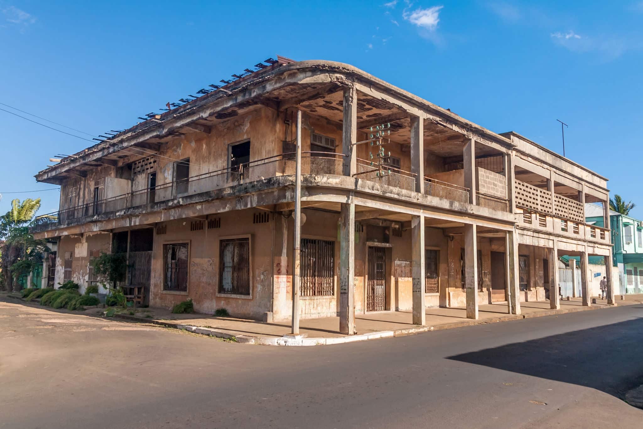 Colonial architecture typical of Diego Suarez (Antsiranana), north of Madagascar