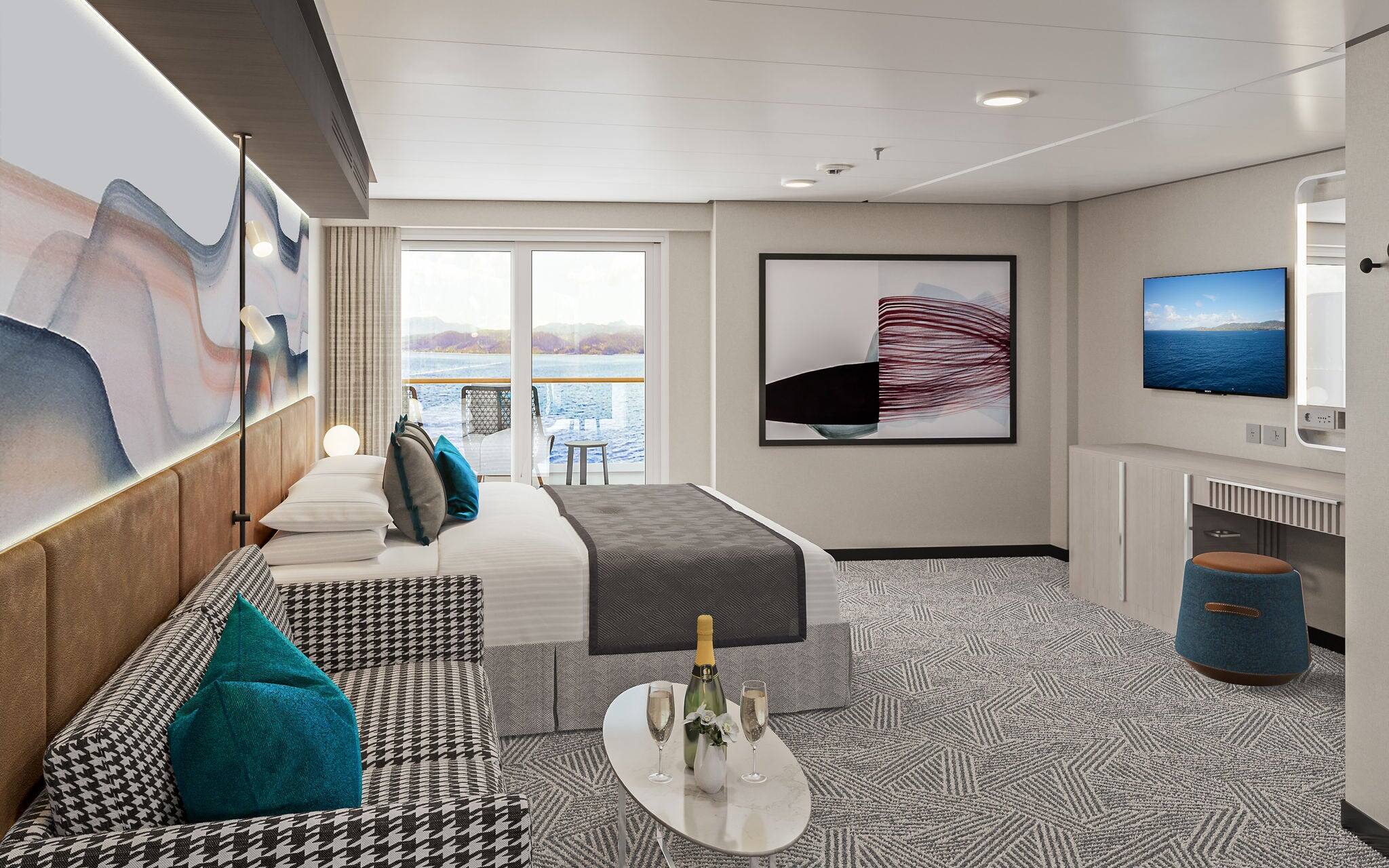 Forward-Facing Suite with Large Balcony