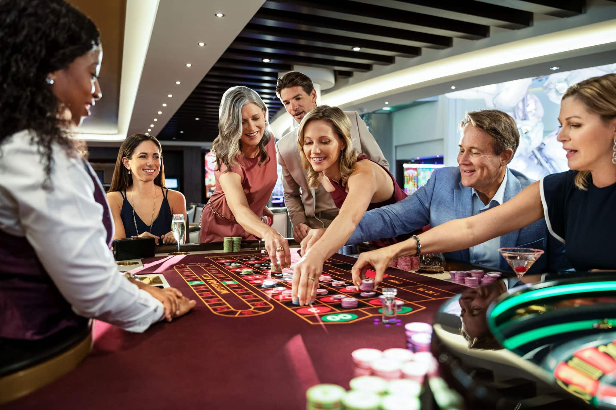 NCL Encore Casino Roulette Table
