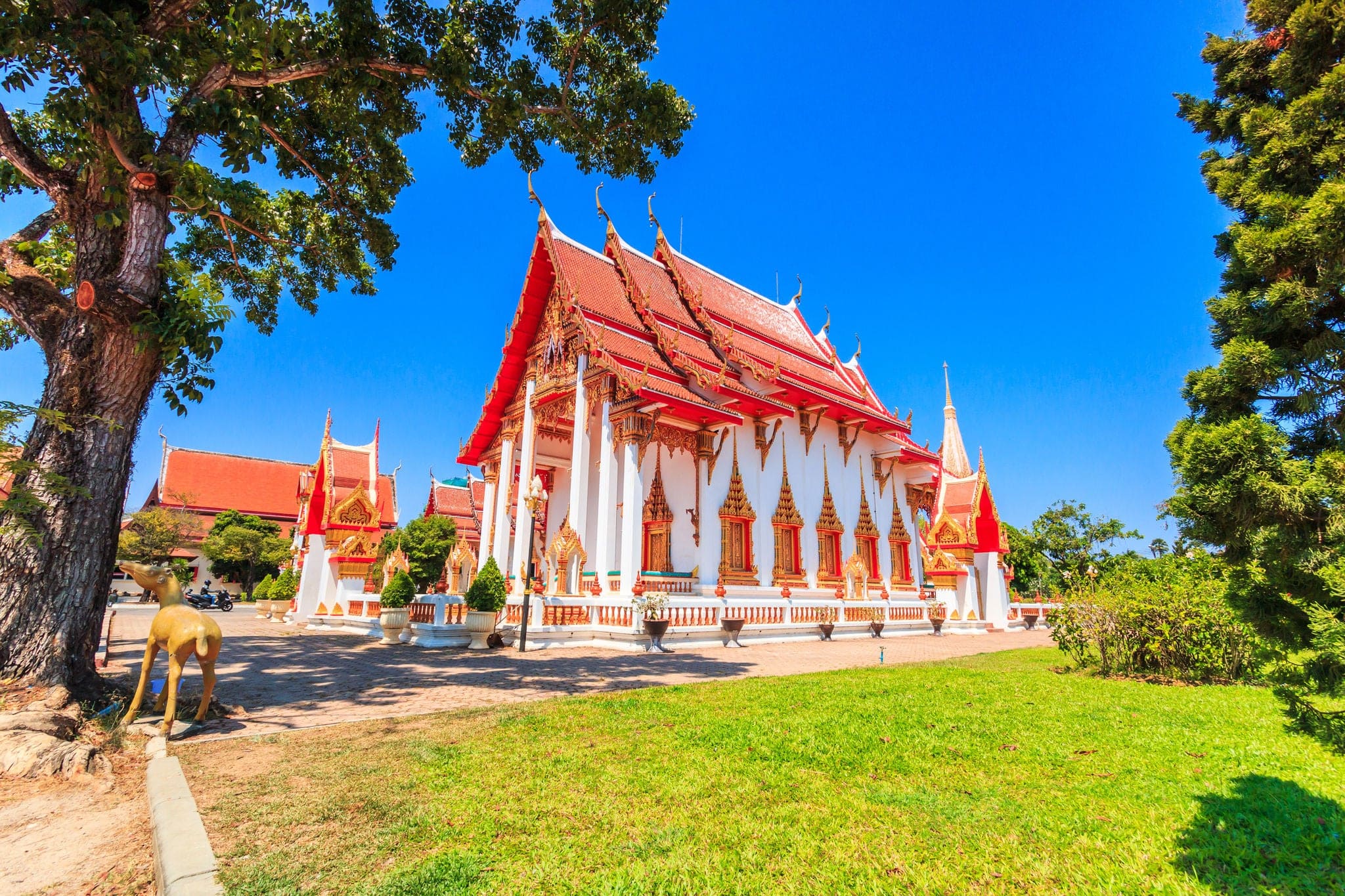 Temple Chaitararam (Wat Chalong temple) in Phuket province Thailand