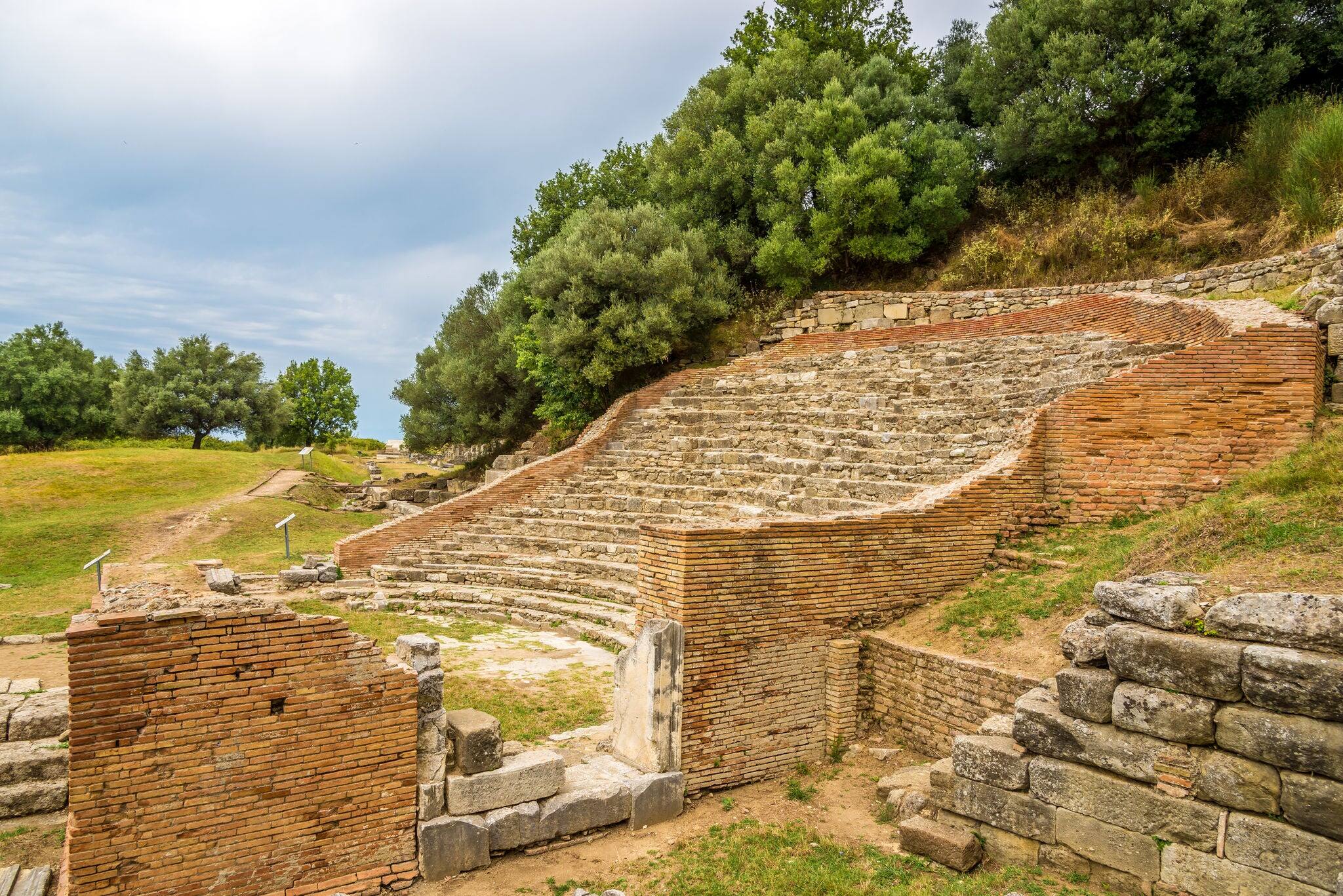 Ancient Odeon Theater of Apollonia near Durres