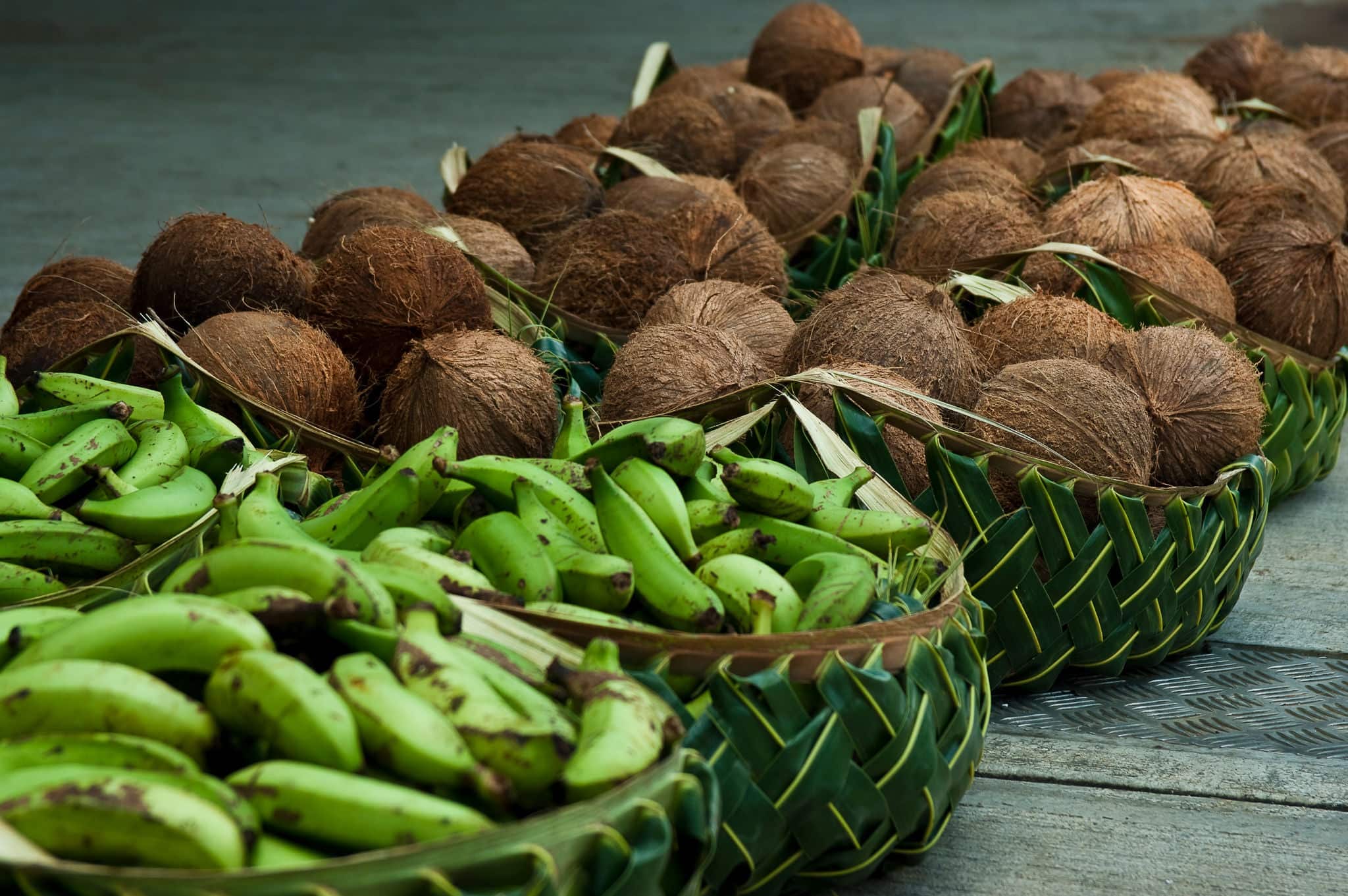 Local market in Pago Pago, Tutuila Island, American Samoa.