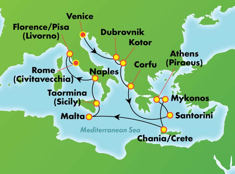 Islas griegas, Italia y Croacia: odisea por el Mediterráneo desde Venecia, 12 días Islas griegas, Italia y Croacia: odisea por el Mediterráneo desde Venecia, 12 días