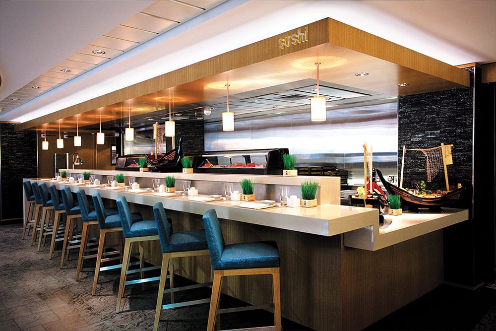 Wasabi sushi bar on Norwegian Epic Wasabi sushi bar on Norwegian Epic