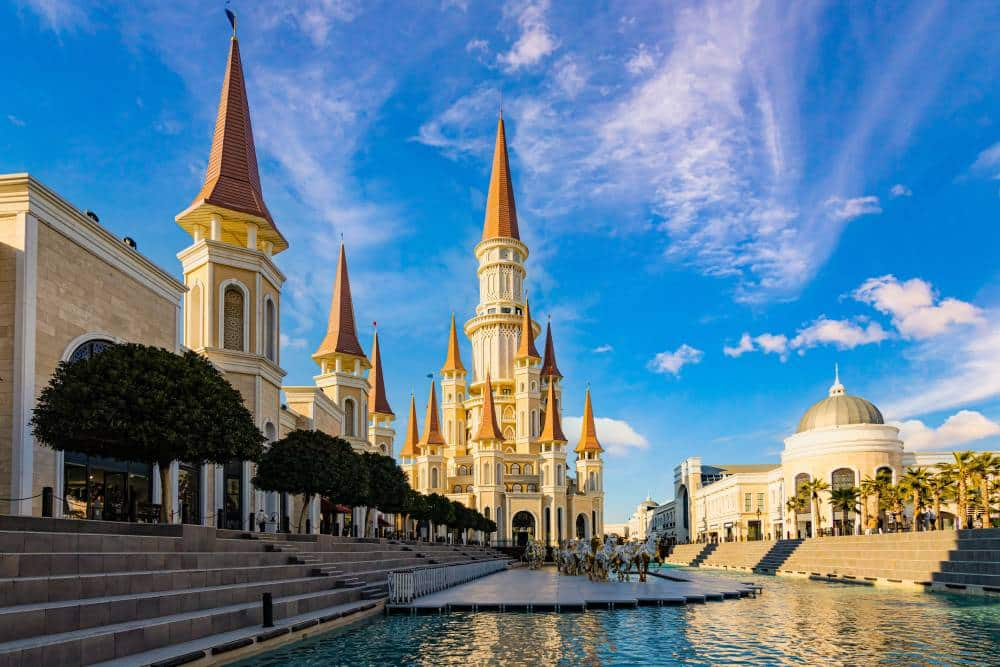 Water park center in Turkey's tourist city of Antalya