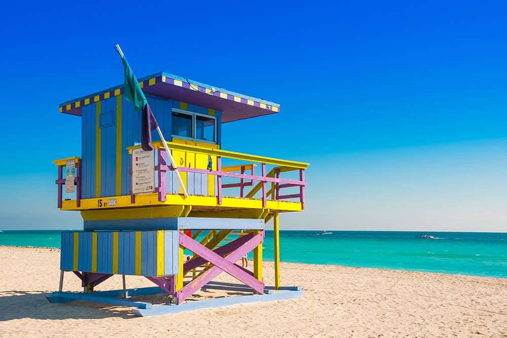 Caribbean Cruise from Miami - South Beach Lifeguard Towers