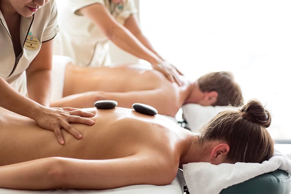 Hot-stone massage