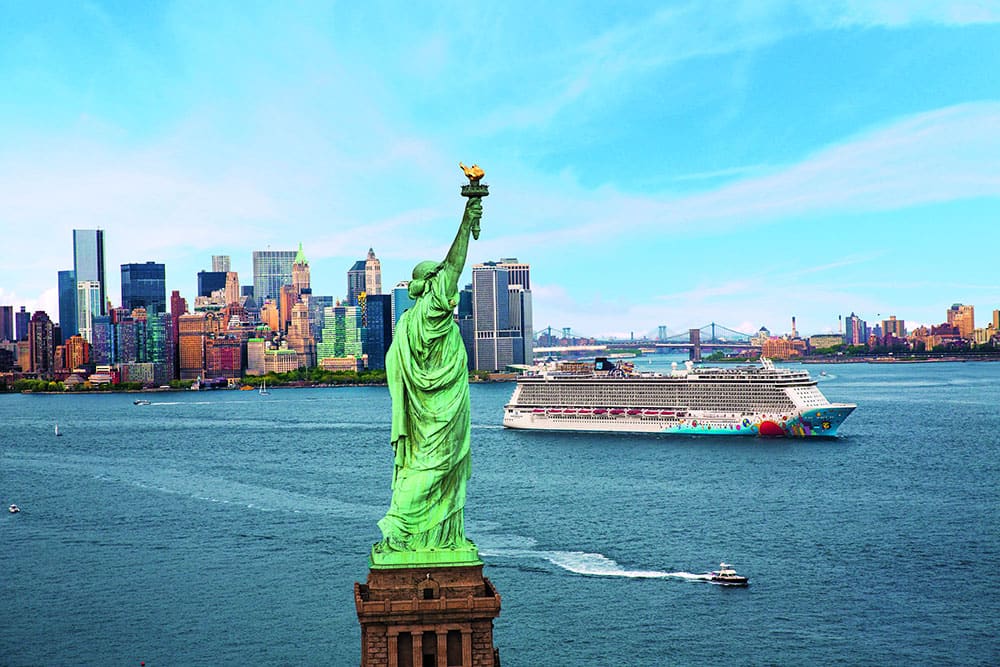 Ride the ferry to the Statue of Liberty