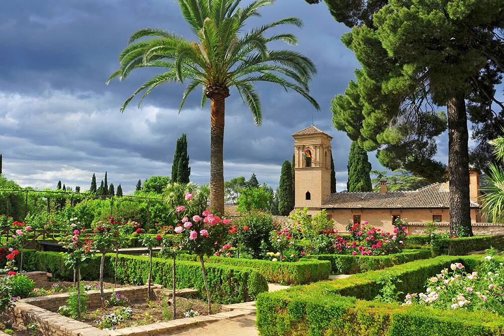 Gardens of La Alhambra in Granada