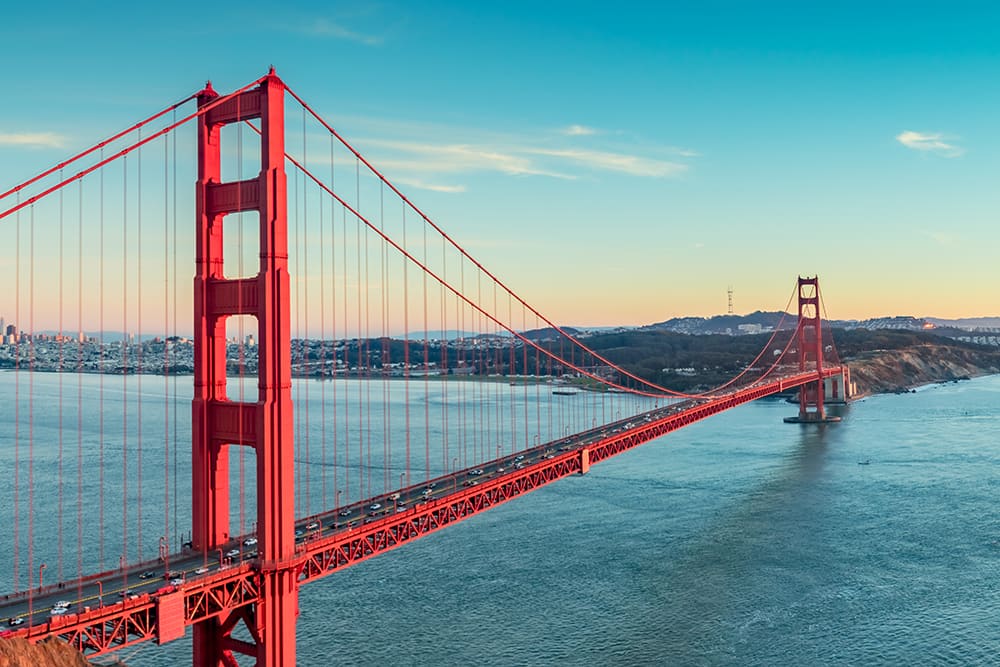 Golden State Bridge in San Francisco