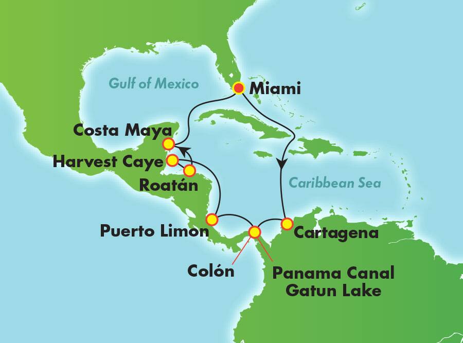 Canal de Panamá desde Miami, 11 días Canal de Panamá desde Miami, 11 días