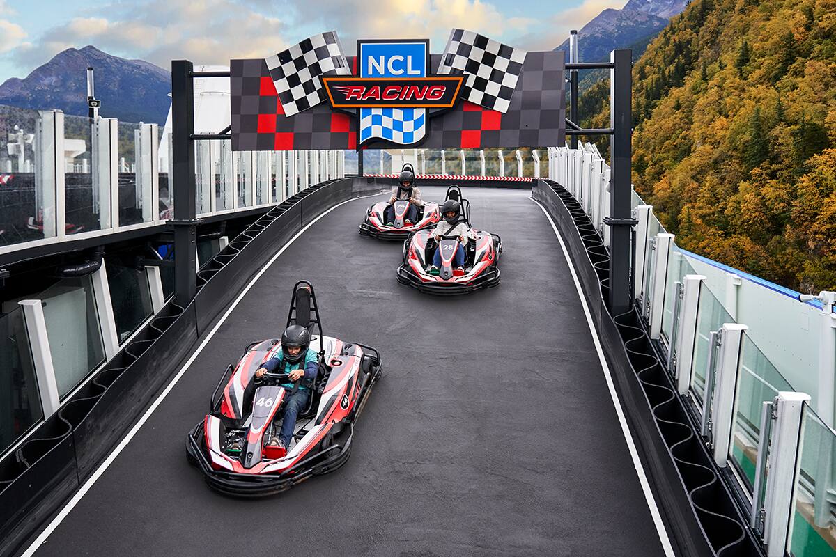 Norwegian Bliss Go-Karts.