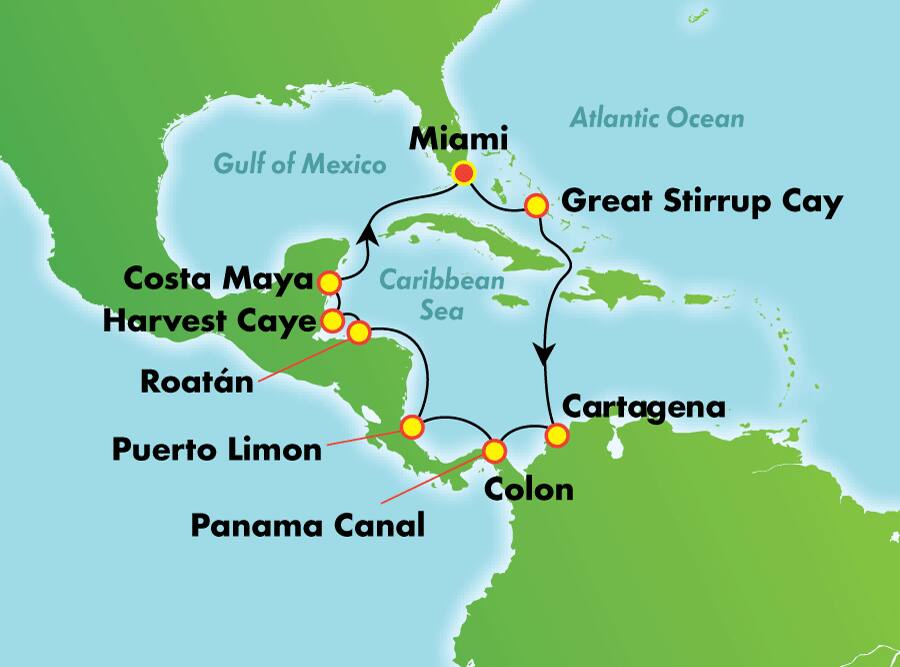 Canal de Panamá desde Miami, 12 días Canal de Panamá desde Miami, 12 días