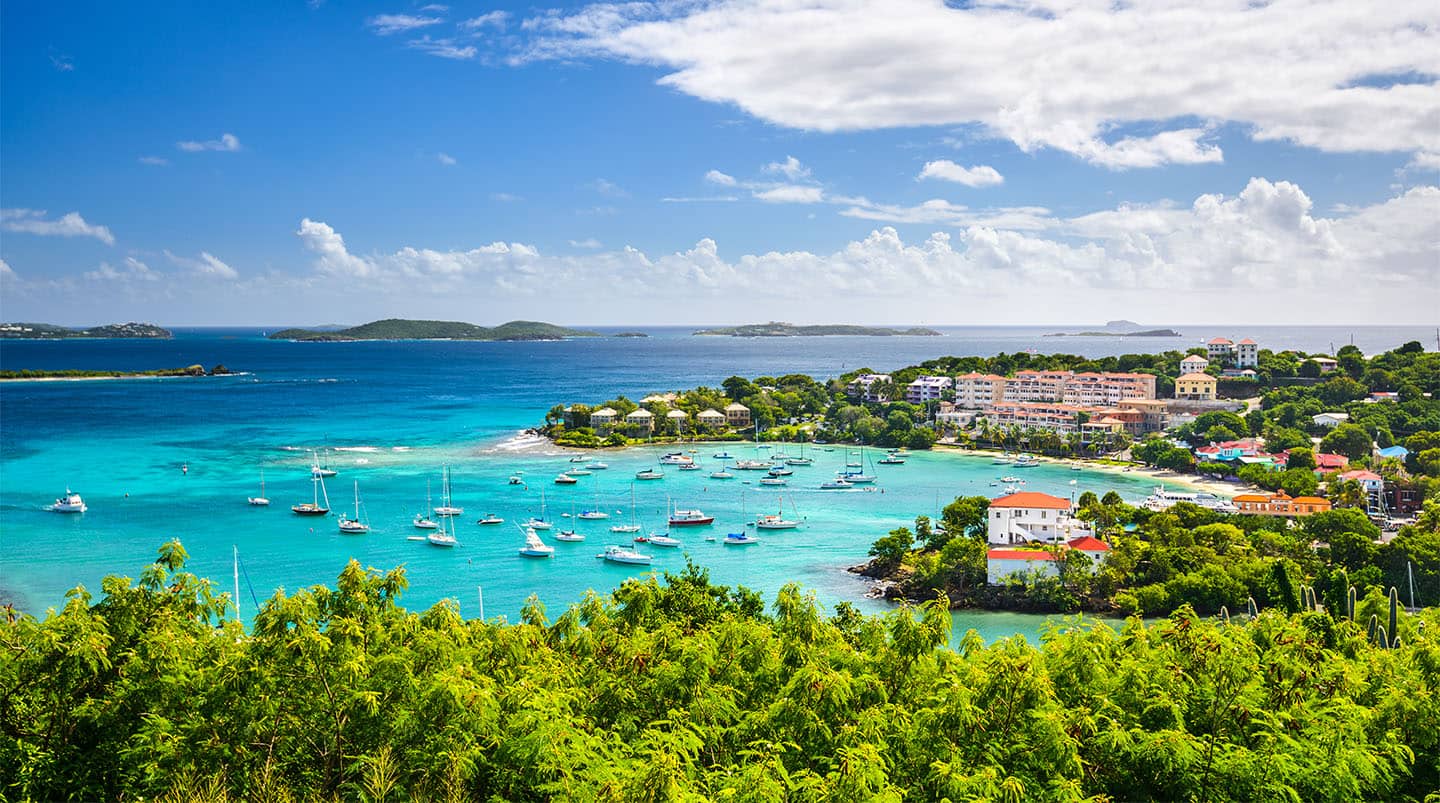 mapa de las islas virgenes de st thomas