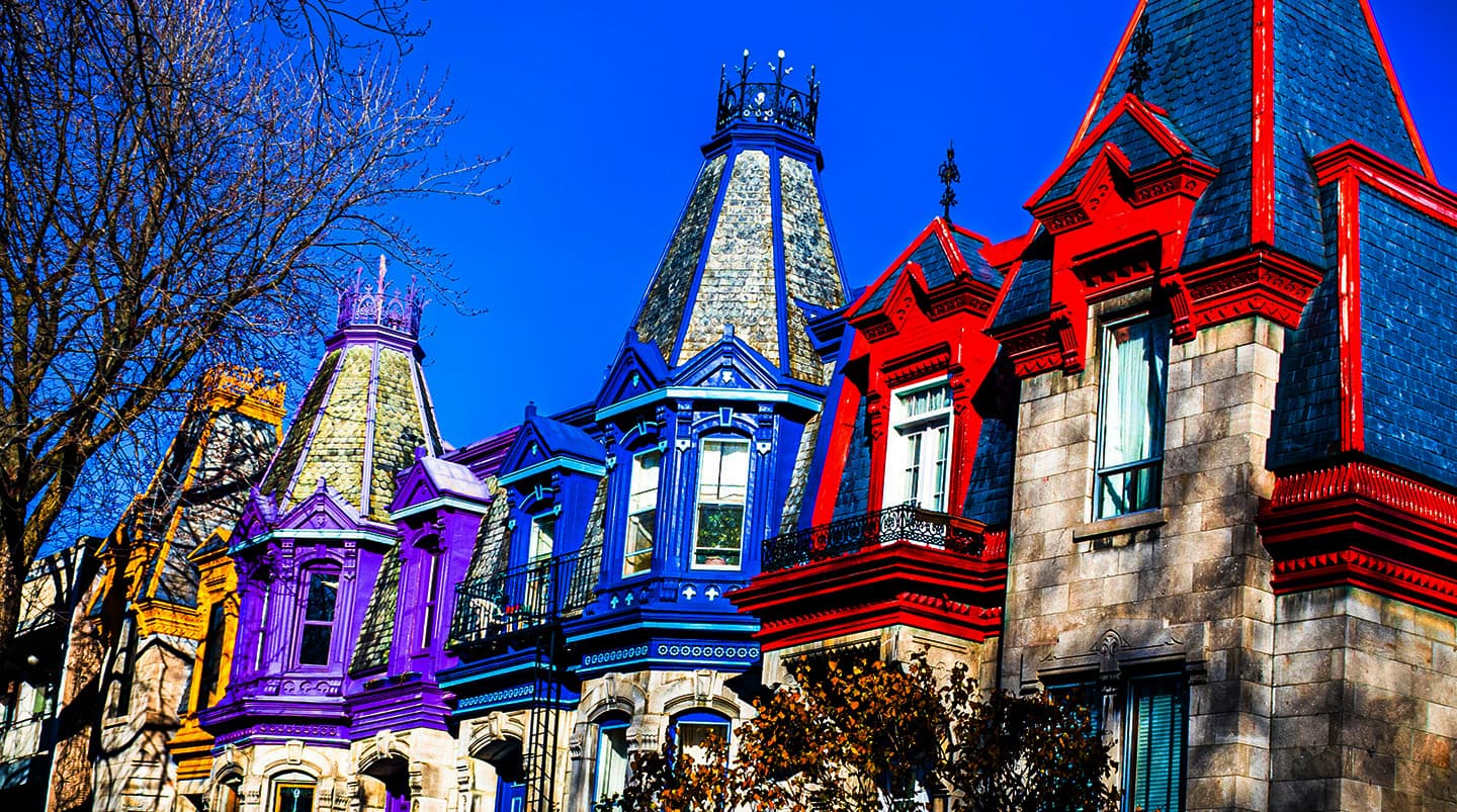 Victorian Houses, Montréal, Canada