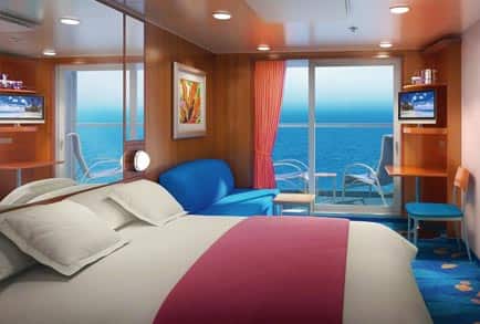 Camarote con balcón en el Norwegian Gem para cruceros de pasajeros solteros
