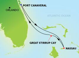 Bahamas desde Orlando (Puerto Cañaveral) (variación), 4 días Bahamas desde Orlando (Puerto Cañaveral) (variación), 4 días