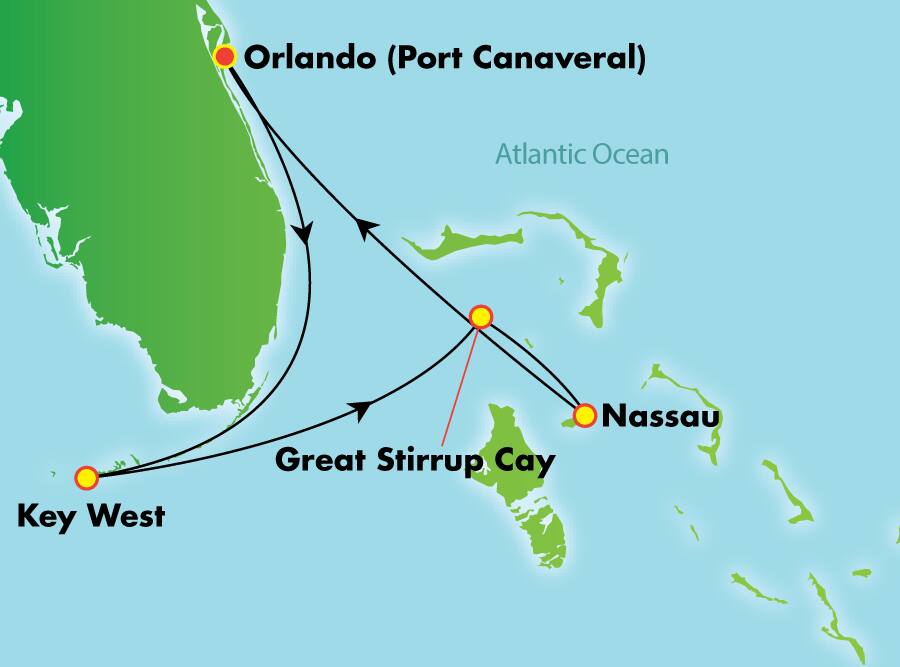 Bahamas y Florida desde Orlando (Puerto Cañaveral), 4 días: bar abierto gratis Bahamas y Florida desde Orlando (Puerto Cañaveral), 4 días: bar abierto gratis